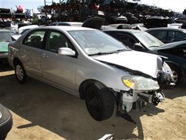 2005 TOYOTA COROLLA LE, 1.8L AUTO, COLOR SILVER ,STK Z15935